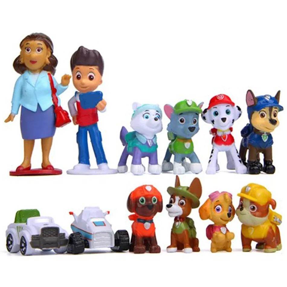 Paw Patrol Figures: 12pcs Model Toys & Gifts - Little Fashion