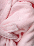 Pink Hooded Robe for Infants (0-6M) - Little Fashion