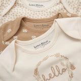 Baby Girls' 3-Pack Organic Cotton Bodysuits (0-6months) (A) - Little Fashion