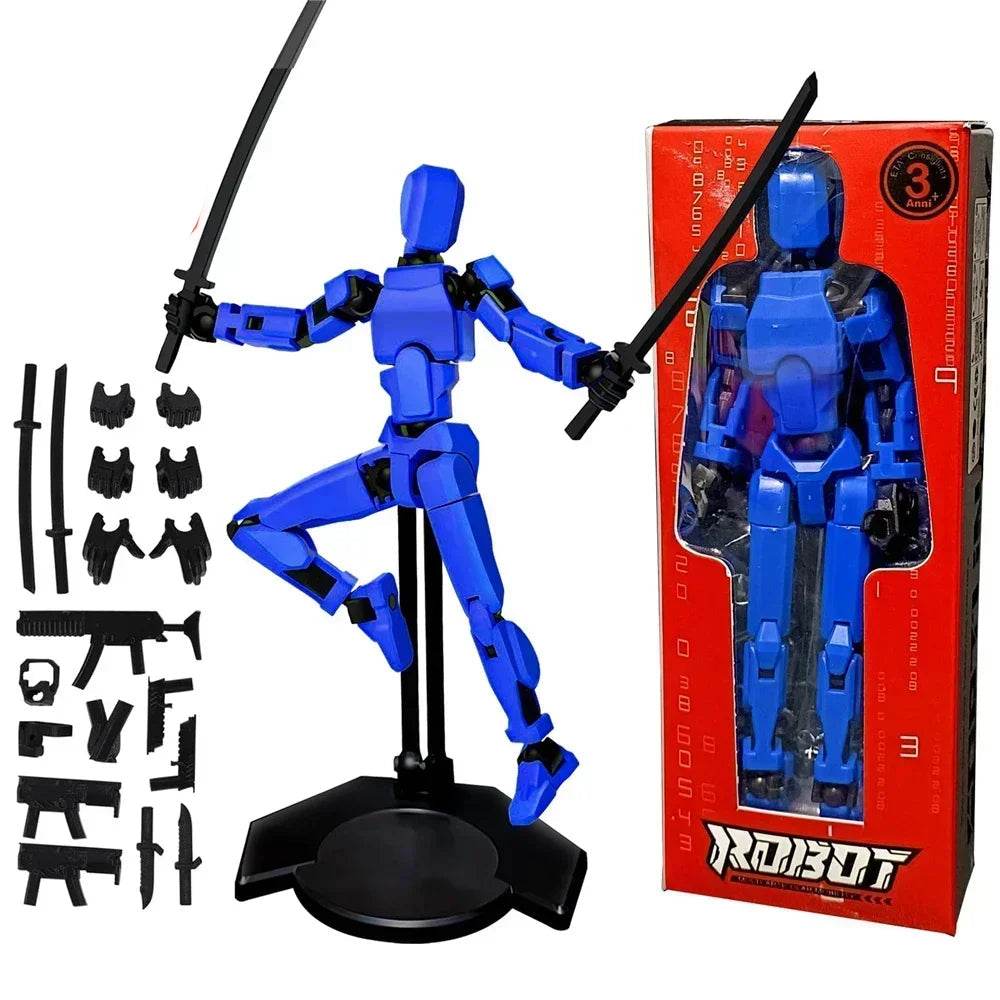 Posable Dummy Robot Toy – 13-Point Action Figure - Little Fashion