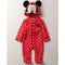 Red Baby Minnie Mouse Fleece Onesie (0-9M) - Little Fashion