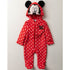 Red Baby Minnie Mouse Fleece Onesie (0-9M) - Little Fashion