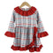 Red Plaid Christmas Dress for Girls - Little Fashion