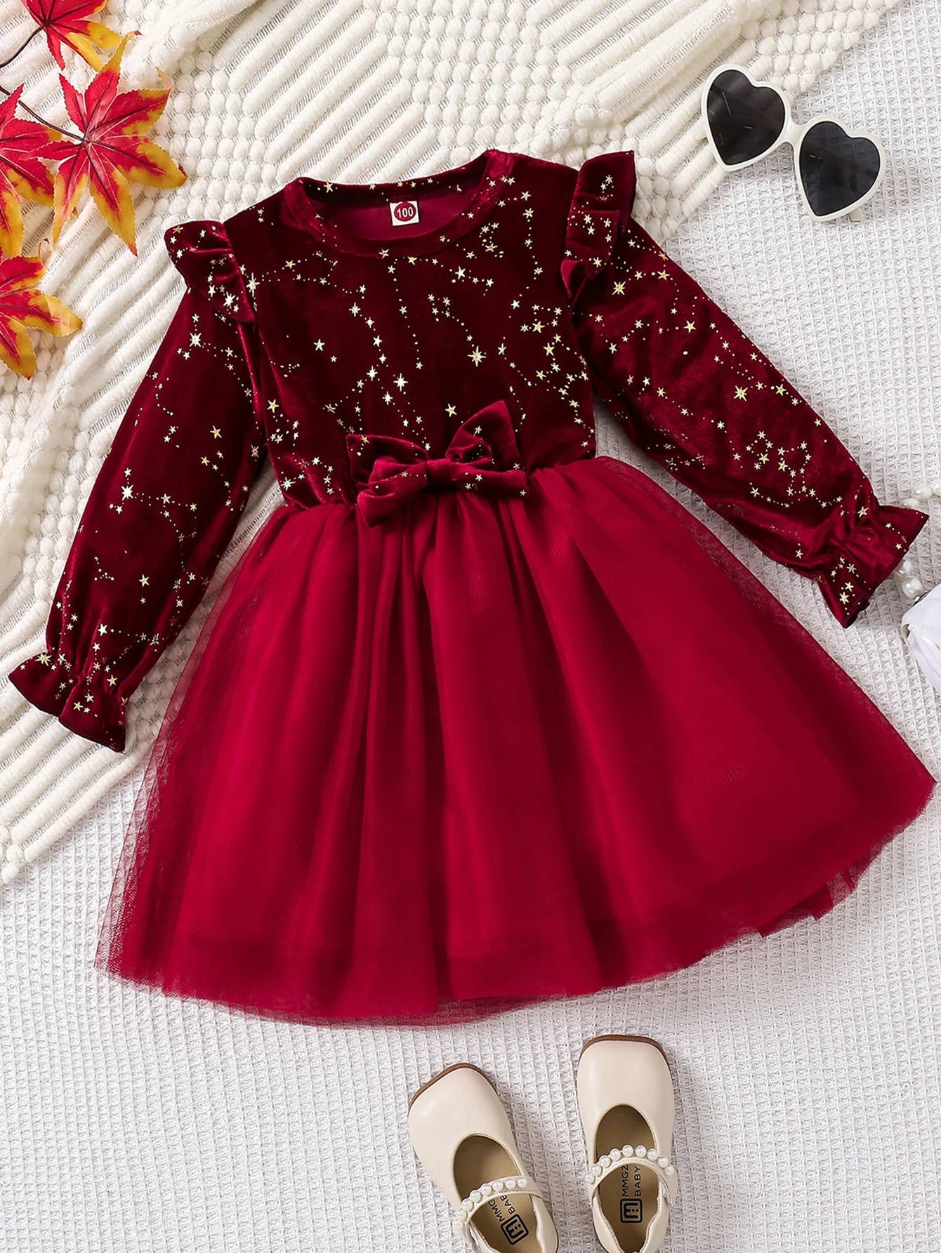 Red Velvet Christmas Princess Dress | 1 - 8 Yrs Toddler - collection_name