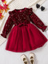 Red Velvet Christmas Princess Dress | 1 - 8 Yrs Toddler - collection_name