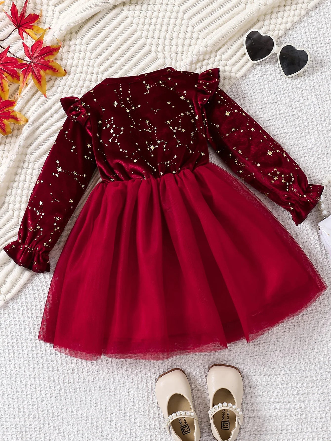 Red Velvet Christmas Princess Dress | 1 - 8 Yrs Toddler - collection_name