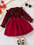 Red Velvet Christmas Princess Dress | 1 - 8 Yrs Toddler - collection_name