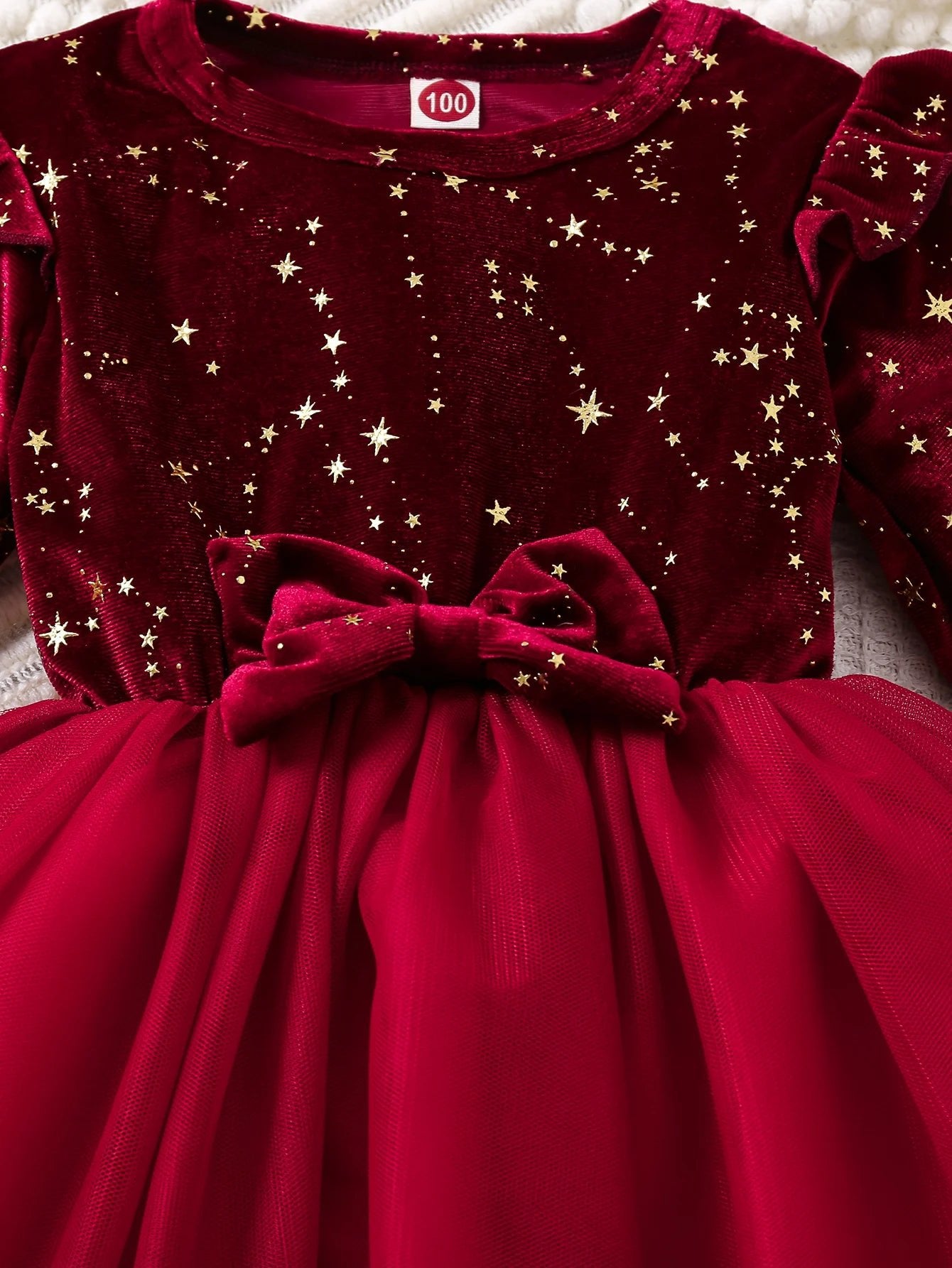 Red Velvet Christmas Princess Dress | 1 - 8 Yrs Toddler - collection_name