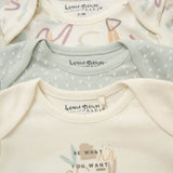 Baby Girls' 3-Pack Organic Cotton Bodysuits (0-6months) (C) - Little Fashion