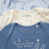 Baby Girls' 3-Pack Organic Cotton Bodysuits (0-6months) (B) - Little Fashion
