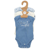 Baby Girls' 3-Pack Organic Cotton Bodysuits (0-6months) (B) - Little Fashion