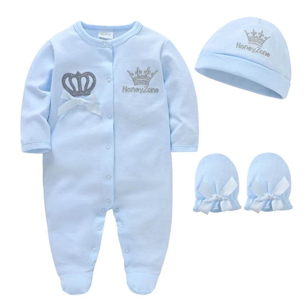 Royal Prince Baby Romper Set - Cotton & Crown - Little Fashion