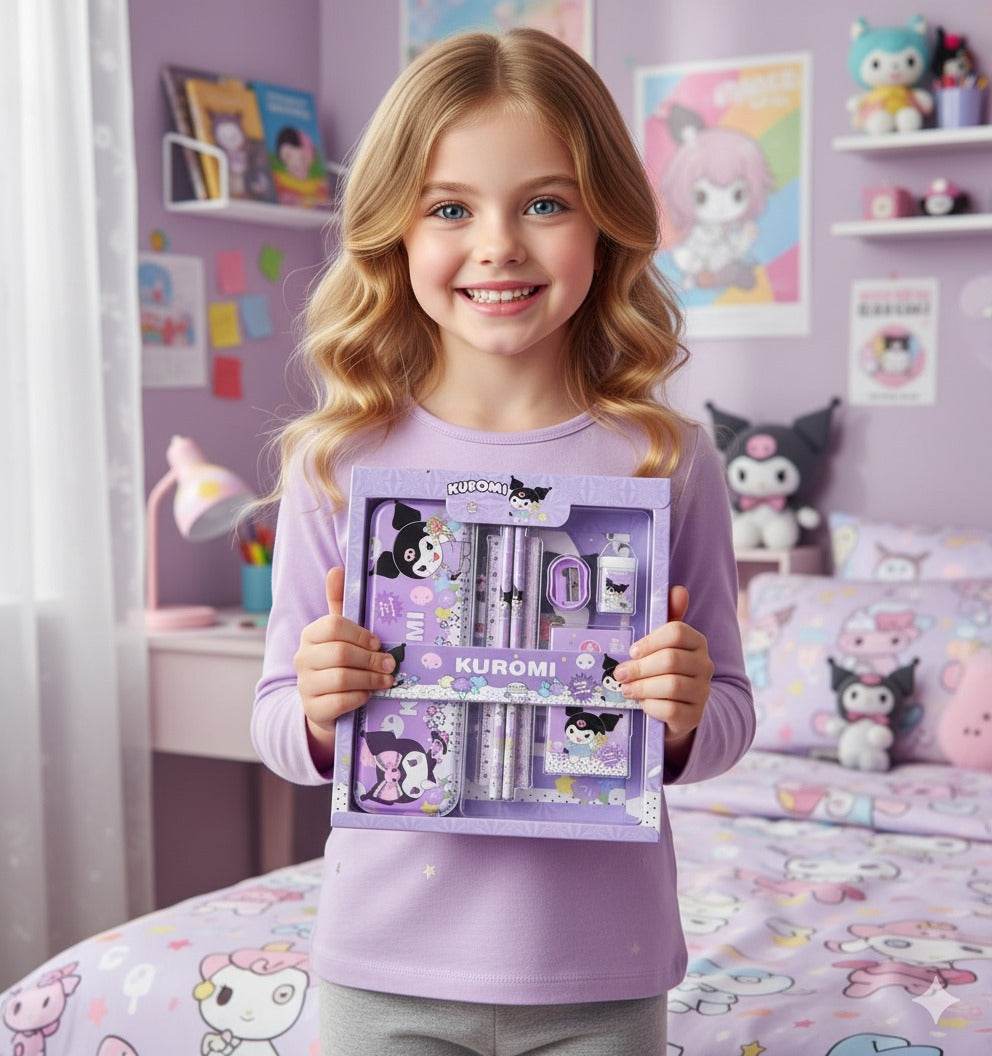 Sanrio Stationery Set: Pencils, Erasers & Rulers - Little Fashion