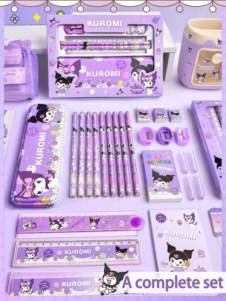 Sanrio Stationery Set: Pencils, Erasers & Rulers - Little Fashion