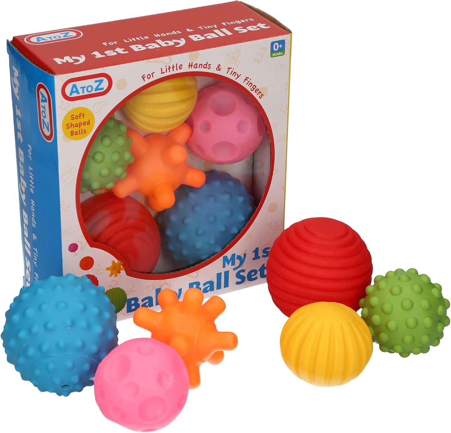 6-Pack Sensory Balls: Fun Toy Set - Little Fashion