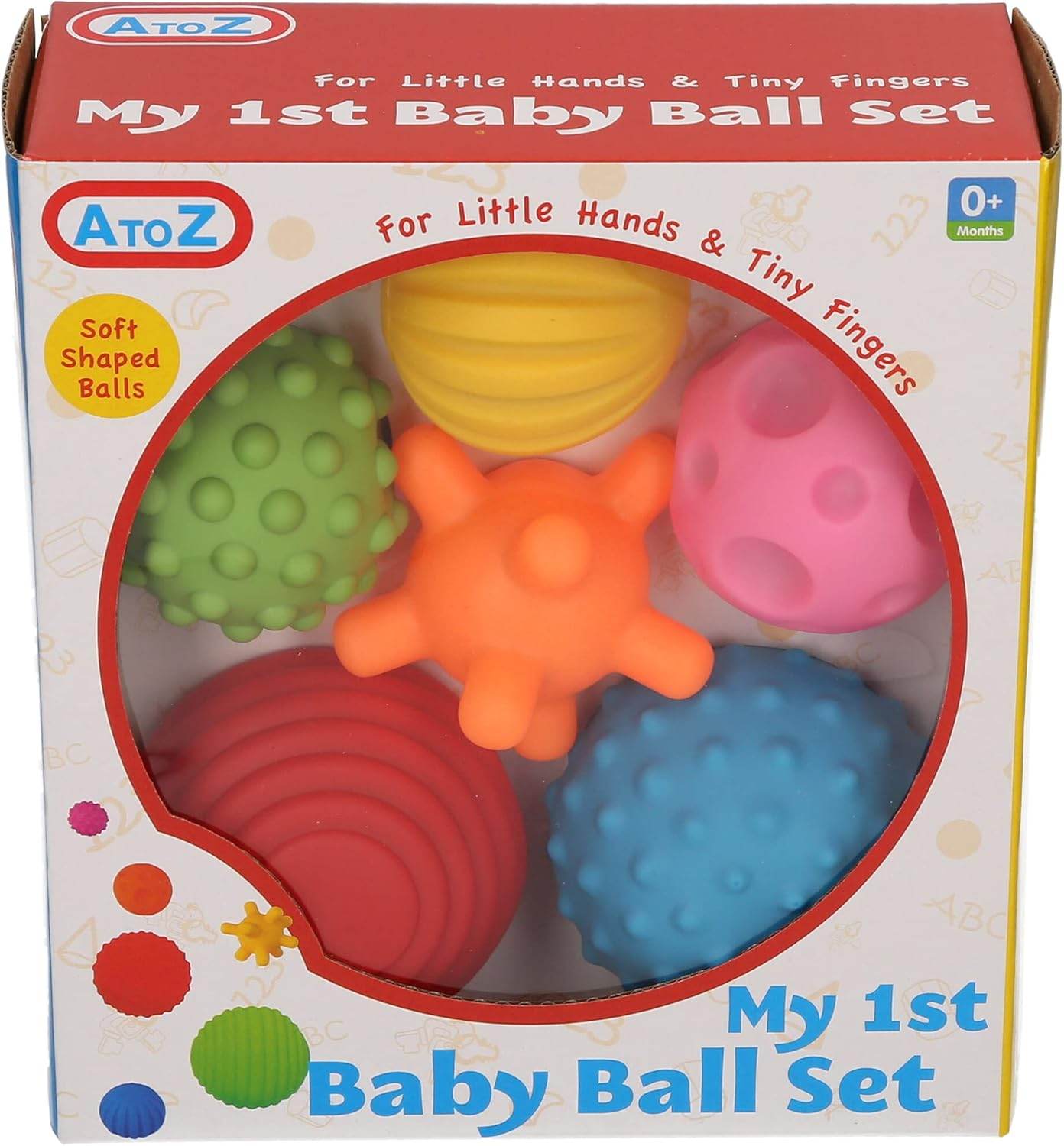 6-Pack Sensory Balls: Fun Toy Set - Little Fashion