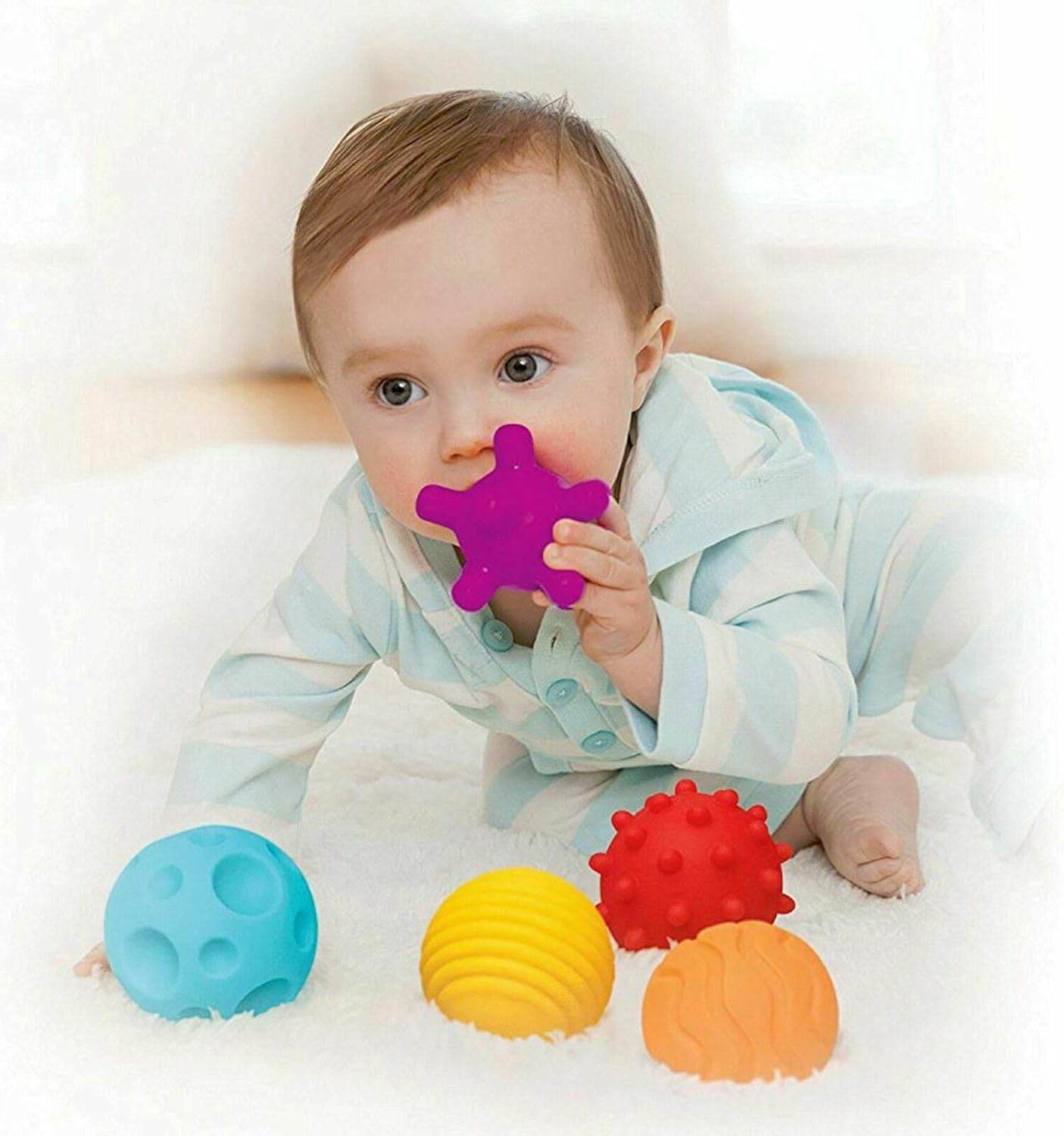 6-Pack Sensory Balls: Fun Toy Set - Little Fashion