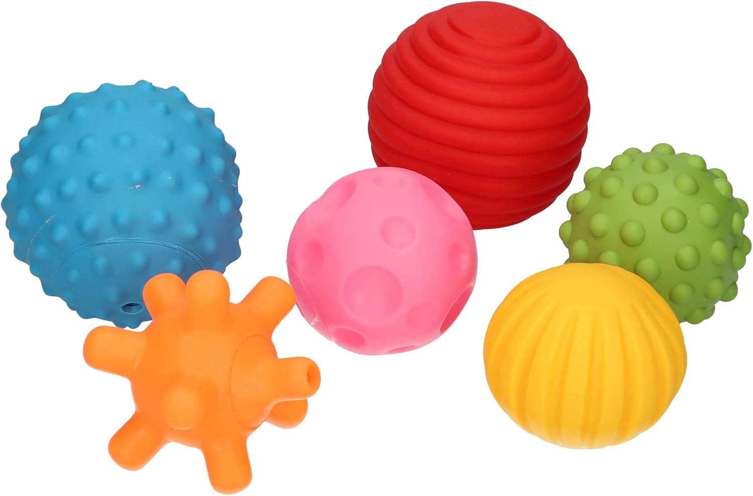 6-Pack Sensory Balls: Fun Toy Set - Little Fashion