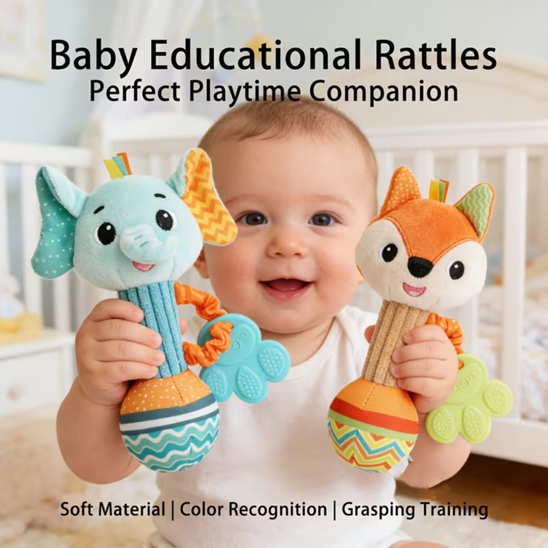 Valentine Gift Baby Musical Plush Fox Toy – Sensory Development