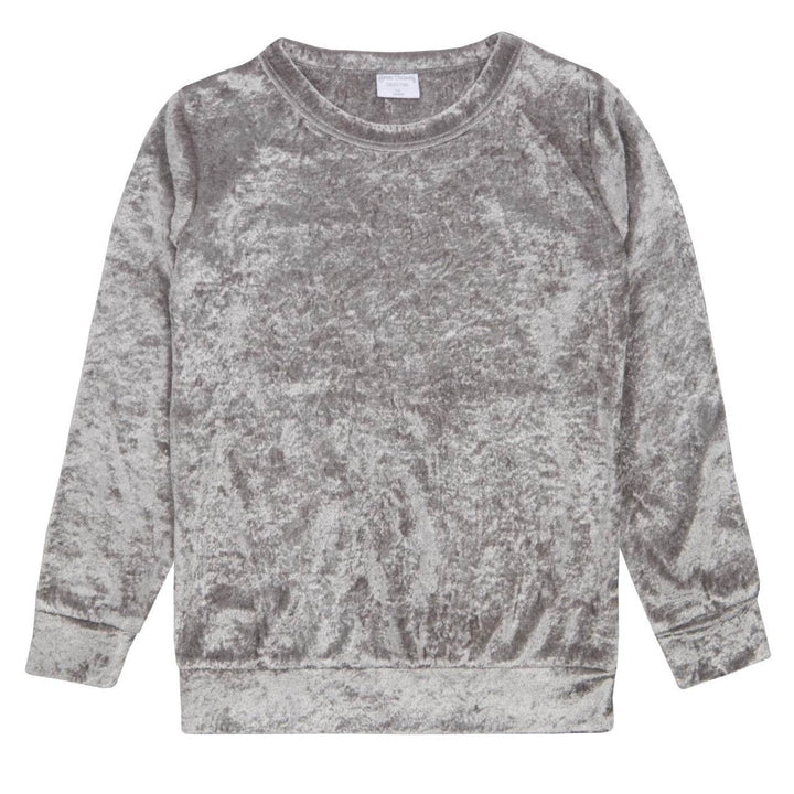 Silver Crushed Velvet Look Pyjama Set - 4 Pk - Little Fashion