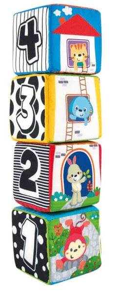 Soft Bath Blocks Set: 4-Pack Deluxe - Little Fashion