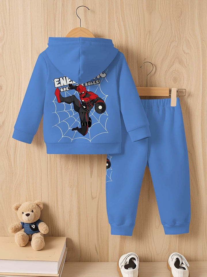 Spiderman Boys' 2-Piece Blue Set - Little Fashion