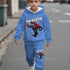 Spiderman Boys' 2-Piece Blue Set - Little Fashion