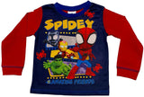 Children's long-sleeve shirt with Spider-Man and friends design on a white background
