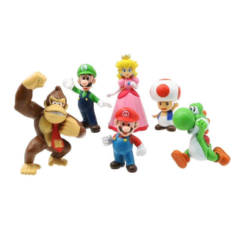 Super Mario Bros. PVC Action Figures with Bag - Little Fashion