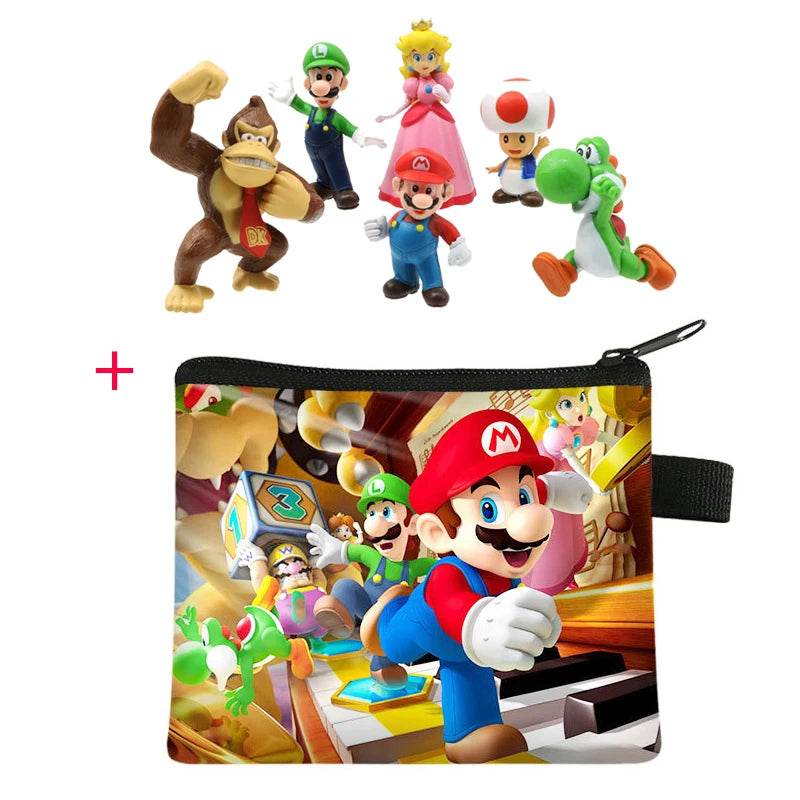 Super Mario Bros. PVC Action Figures with Bag - Little Fashion