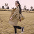 Stylish Teen Girls' Hooded Trench Coat - Little Fashion