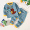 Toddler Boys Cotton Pajama Set: Bear & Letter - Little Fashion