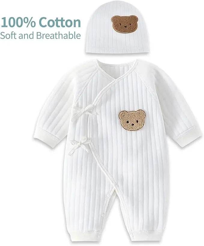 unisex Cotton Bodysuit – Warm Onesie (0–6M - Little Fashion
