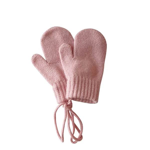 Warm Knitted Wool Mittens for Kids 1-4Y - Little Fashion