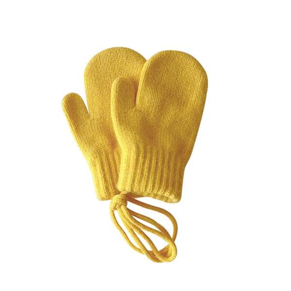Warm Knitted Wool Mittens for Kids 1-4Y - Little Fashion