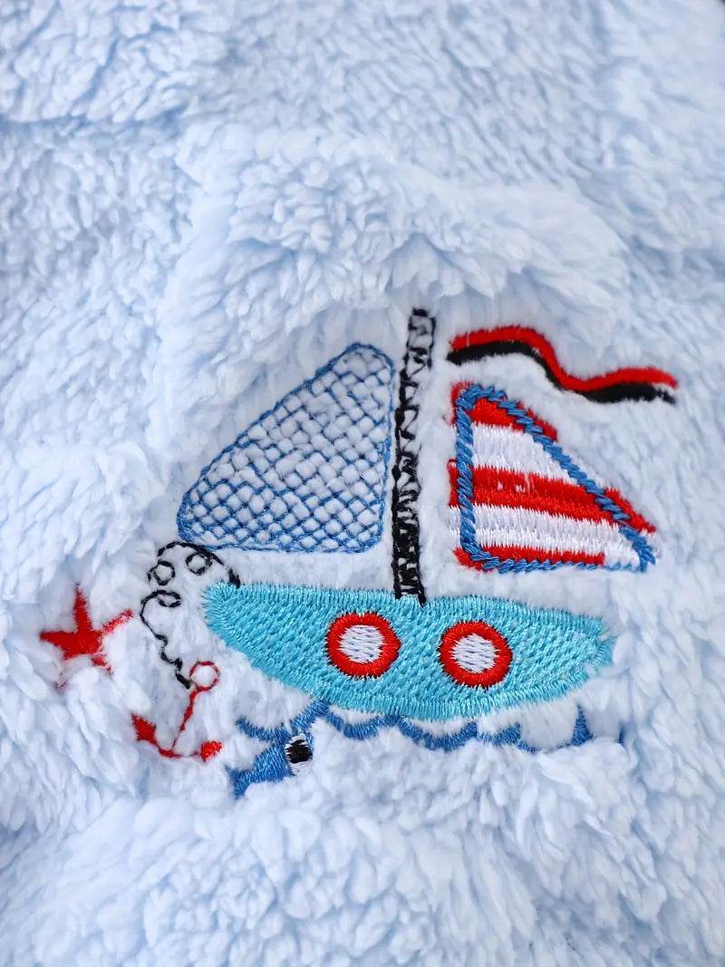 Warm Plush Baby Winter Onesie with Hood - Little Fashion