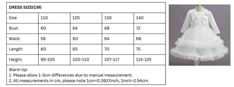 White Satin Floral Princess Dress – Party Wear - Little Fashion