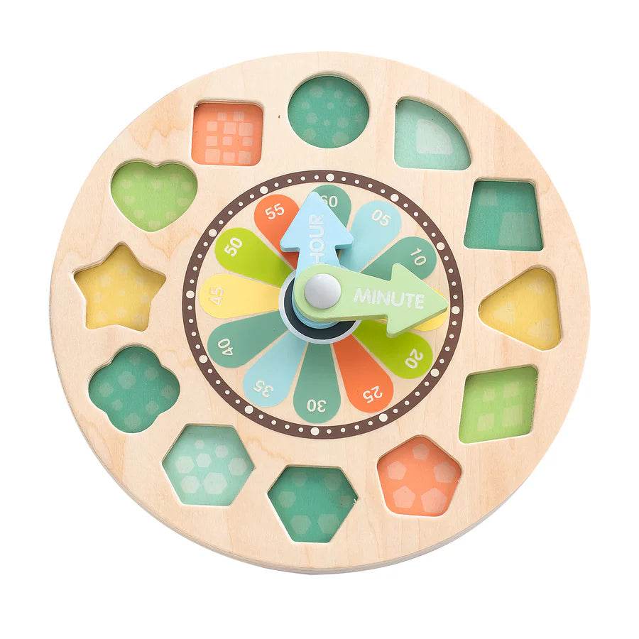Wooden Educational Shape Sorting Clock - Little Fashion